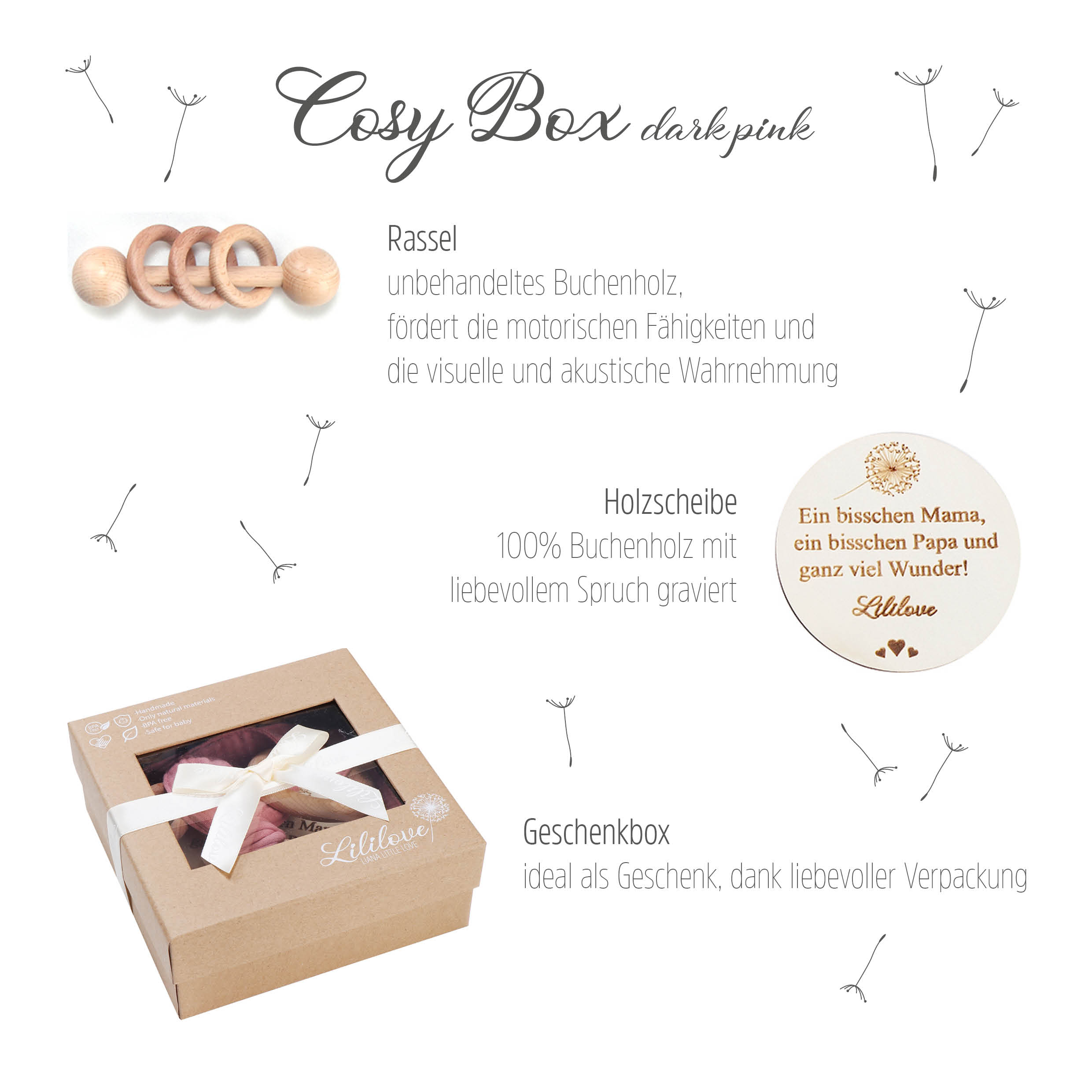 Geschenkset - Cosy Box - dark pink