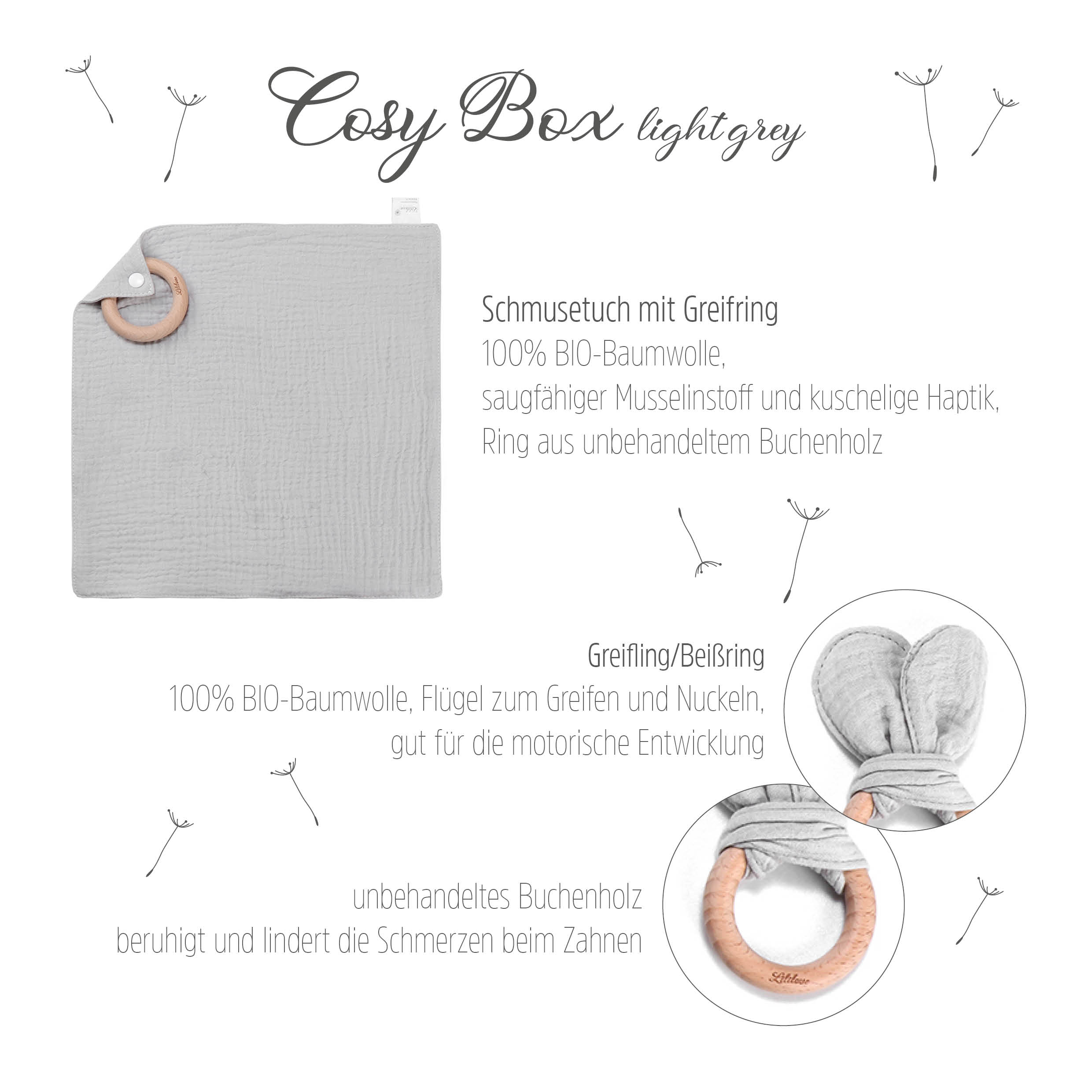 Geschenkset - Cosy Box - grey