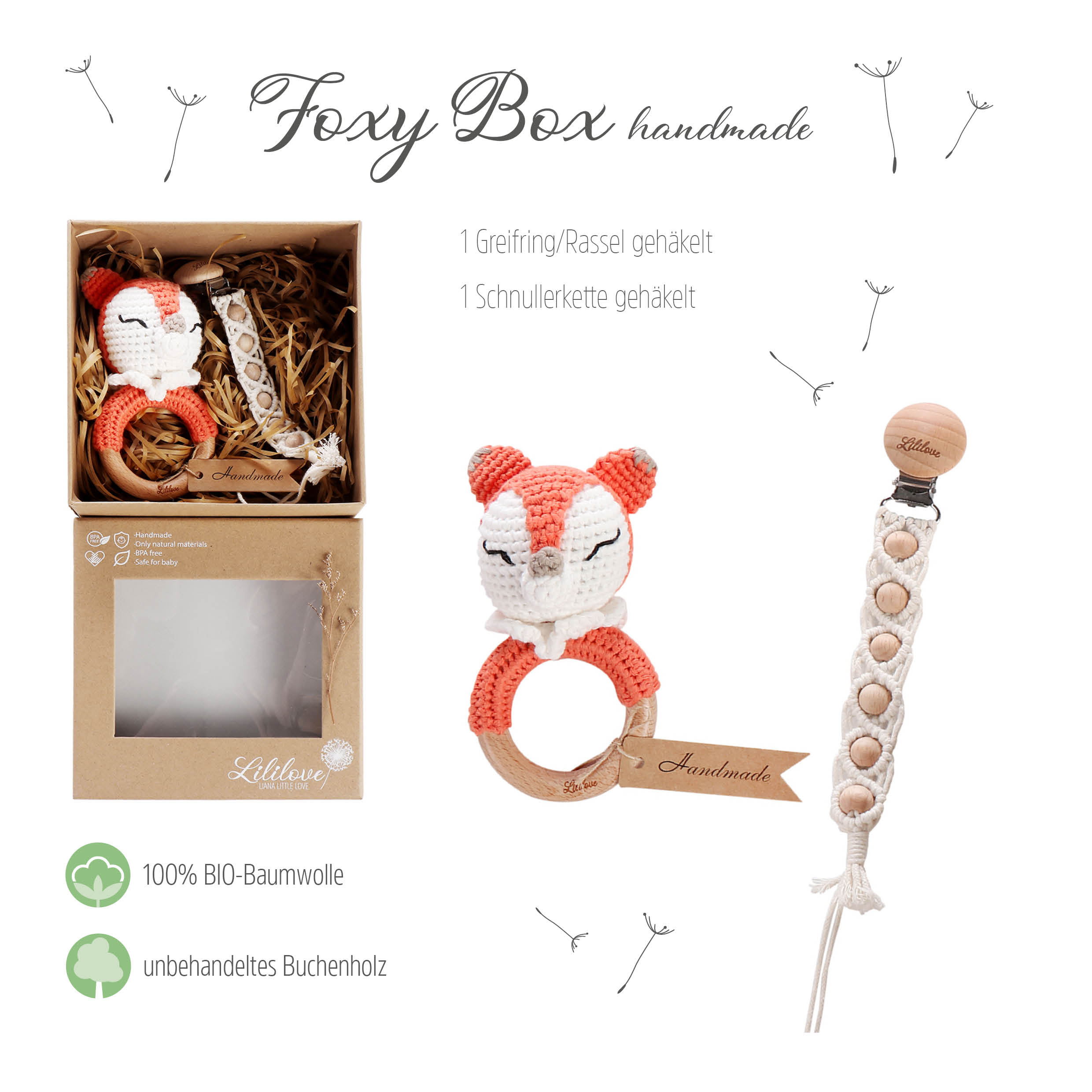 Geschenkset - Foxy Box - handmade