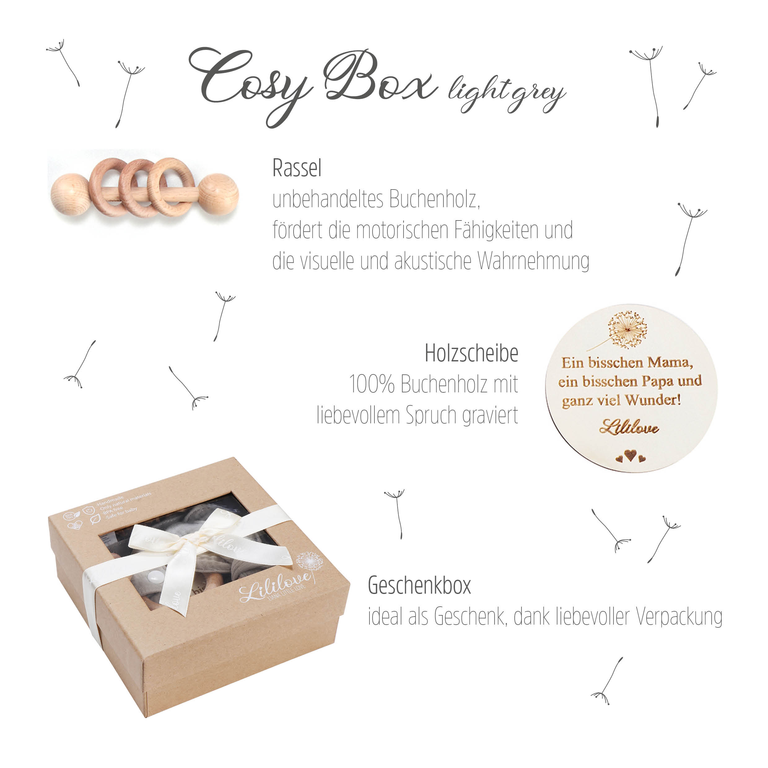 Geschenkset - Cosy Box - grey