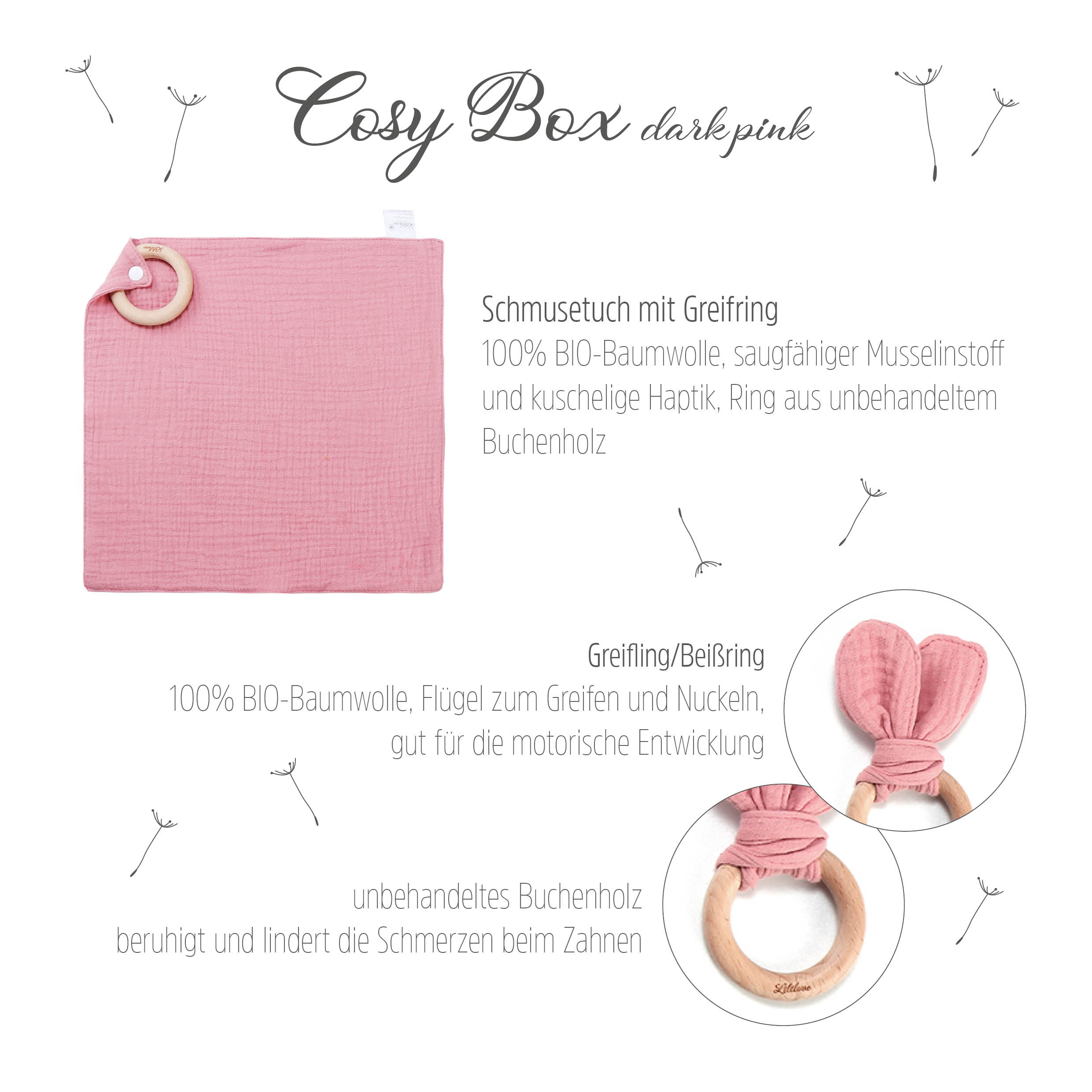 Geschenkset - Cosy Box - dark pink