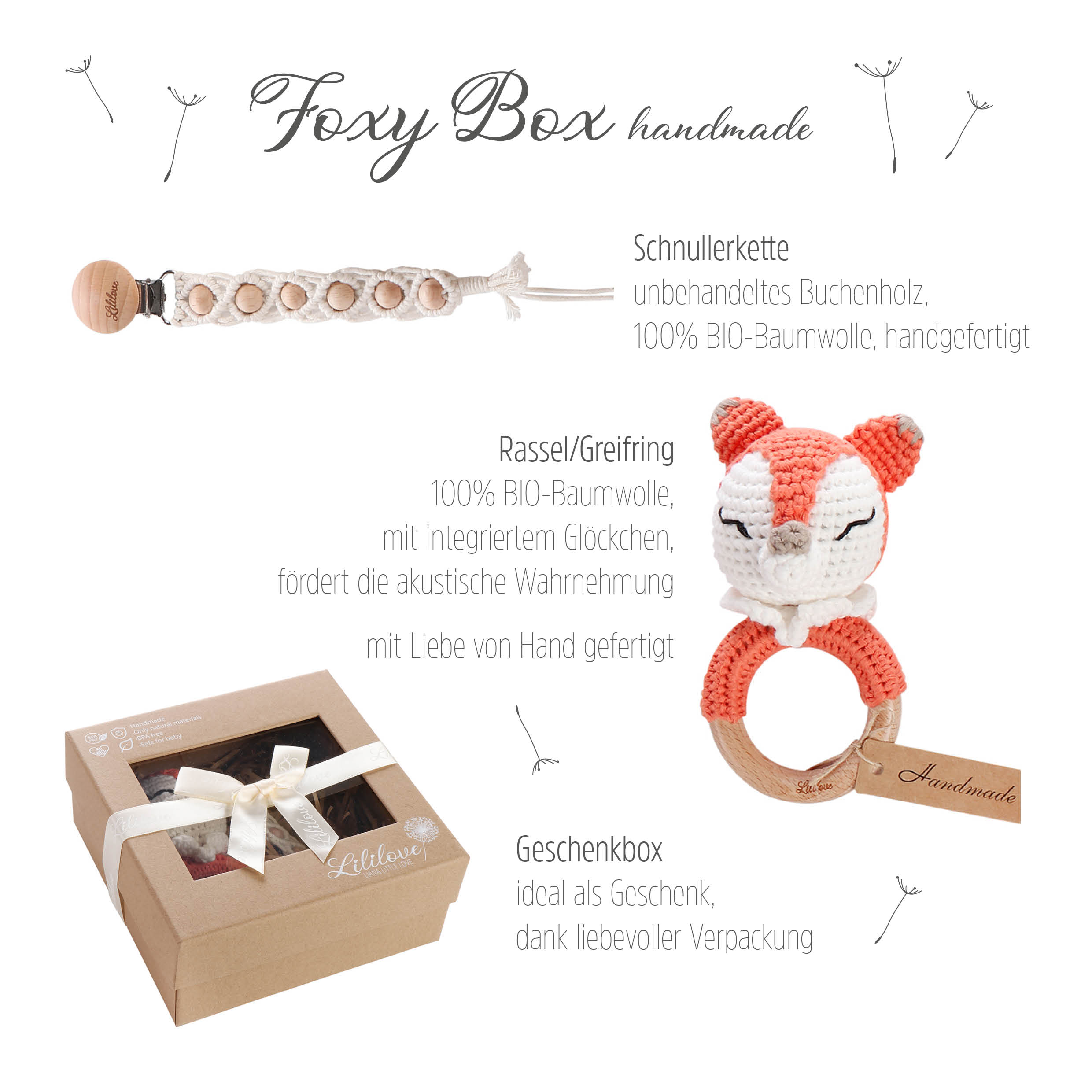 Geschenkset - Foxy Box - handmade